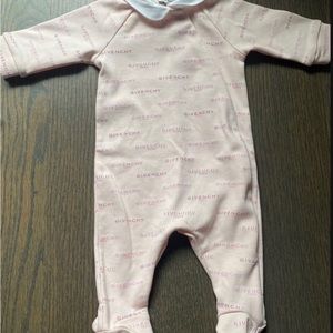 Givenchy Pink Kids One Piece Footie